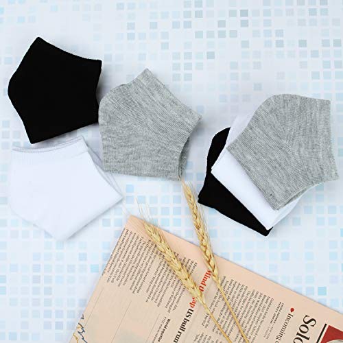 Cooraby 15 Pack Kids' Half Cushion Low Cut Athletic Ankle Socks Boys Girls Ankle Socks #TOP4