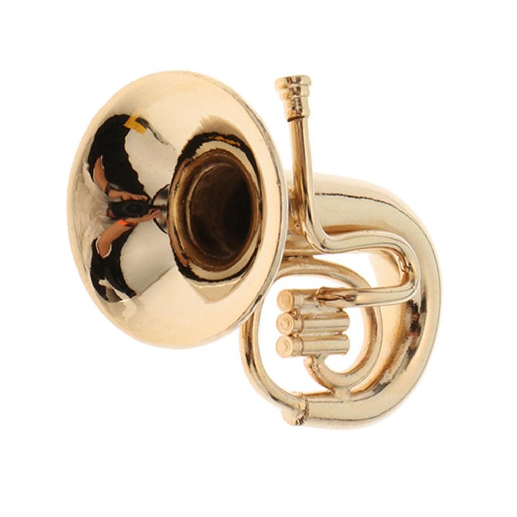 Chiwanji Miniatur Tuba 1:12 Maßstab - Perfektes Puppenhaus Möbel Accessoire