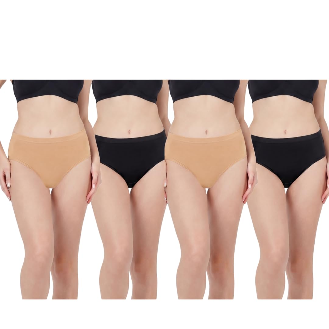 Bamboo Fabric Hipster Panty for Women with Soft Touch Fabric | Mid Rise Waist | Seamless Look & Comfortable Coverage | Breathable & Ideal for Regular Use - Multipacks & Multi Colour-image-5