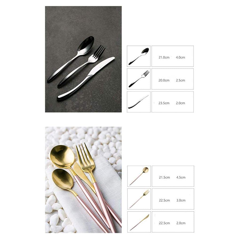 Set da tavola, Set da tavola in Porcellana Nera con tovaglietta in PVC, Set di stoviglie in Ceramica, A, 21 Pezzi(