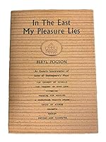 1950 Rare Book "In The East My Pleasure Lies" [Hardcover] unknown B08R1LXC2L Book Cover