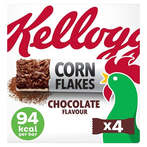 Kelloggs Corn Flakes Chocolate cereal and milk snack bars 4 x 24g