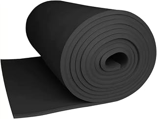 Garage Wall Protector Self Adhesive, 2cm Thick Foam Wall Column Corner Guard for Basketball Court/Kindergarten/Gym, 1/2/3/4/5/10m Long (Color : Black, Size : L 5m/16.4ft)
