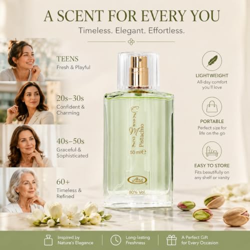 Image of Al Rehab Choco Musk Pistachio Eau de Parfum Spray for Unisex, 1.65 Ounce / 50 ml