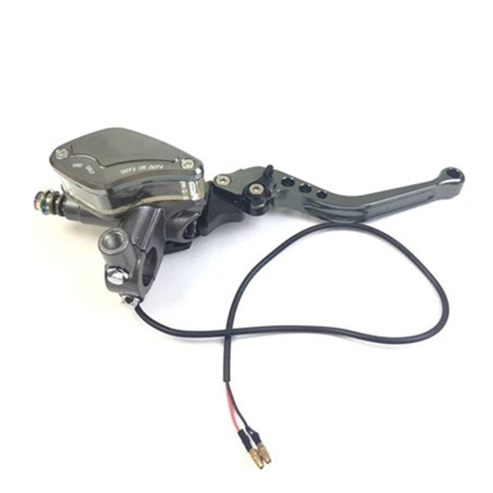 Hguvsjd 22mm Universal Motorcycle Clutch Master Cylinder Pump Brake Reservoir Levers Hydraulic Lever Motorcycle Brake Lever(Titanium Right)