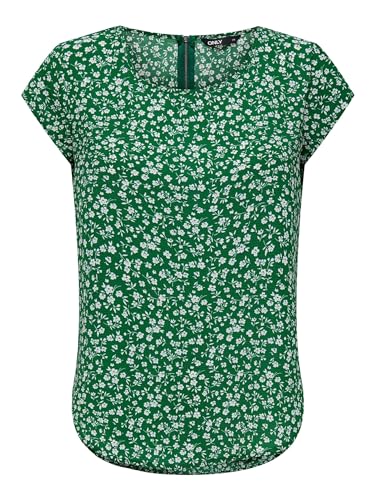 ONLY Damen Onlvic S/S Aop Top Noos Ptm, Green Jacket/Aop:maja Ditsy, 38