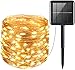 Produktbild Solar Lichterkette Aussen, LED Solar Kupferdraht Lichterkette, 33 ft 100 LED Lichterkette Außen Wasserdicht KupferDraht 8 Modus Solarlichterkette Deko für Garten, Party, Balkon, Bäume
