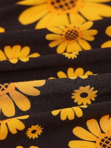 Joonberry Unisex Baby Bamboo Viscose Long Sleeve Romper, Cute Prints Zipper Footless Jumpsuit, Toddler One-Piece Outfits(Sunflower, 6-9M) — view 6