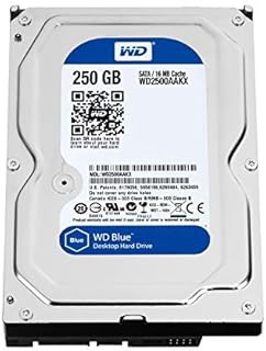 WD Blue 250GB Everyday PC Desktop Hard Drive: 3.5 Inch, SATA 6 Gb/s, 7200 RPM, 16MB Cache (WD2500AAKX) (Old Model) [並行輸入品]