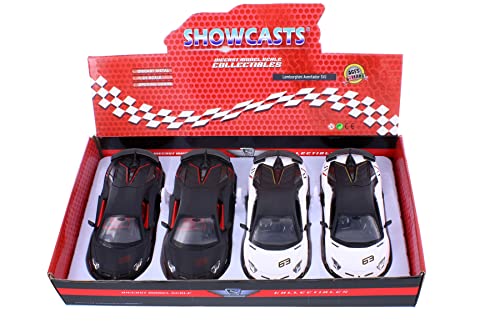 Set de 4 Carros a Escala 1:24 Lambo Aventador SVJ miniatura 2