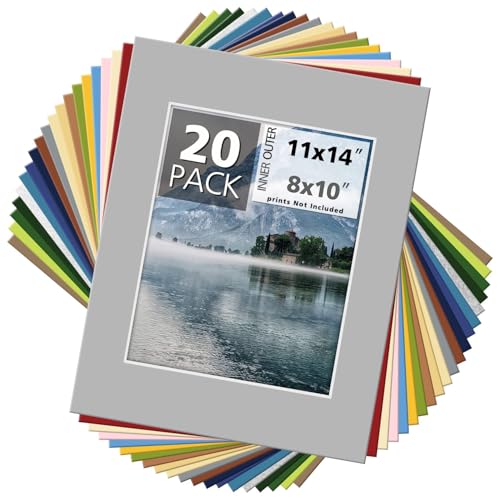 10 Best Pre-Cut Mat Boards to Elevate Your Framing Game 1 Mat Board Center 20 Pack 11x14 Picture Mats