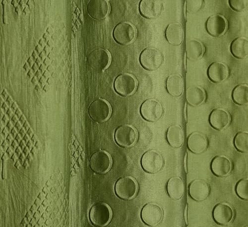 Image of Coin Punching Window Curtains 5 Feet Long for Living Room - Window Curtain Set of 1 Pcs Panel, Stylish Parda for Home Decor & Office Green Colour -1 Pcs 5 feet