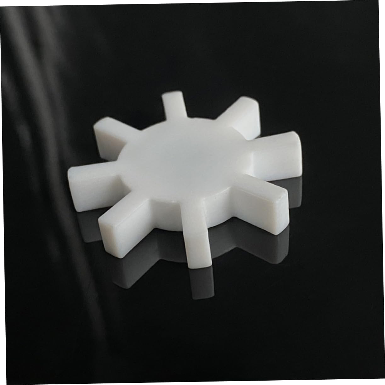 ULTECHNOVO 8pièces Barre Magnétique De Mélange Gear-shape Ptfe Pour Laboratoire Et Recherche Scientifique