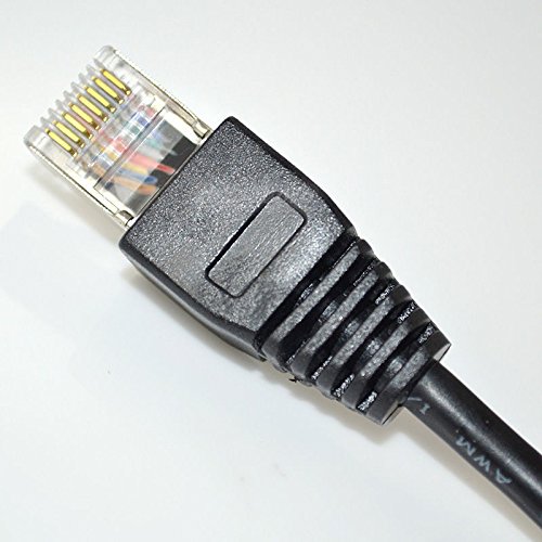 Professional 2ft RJ45 Male - Female Screw Panel Mount Ethernet LAN Network Cable