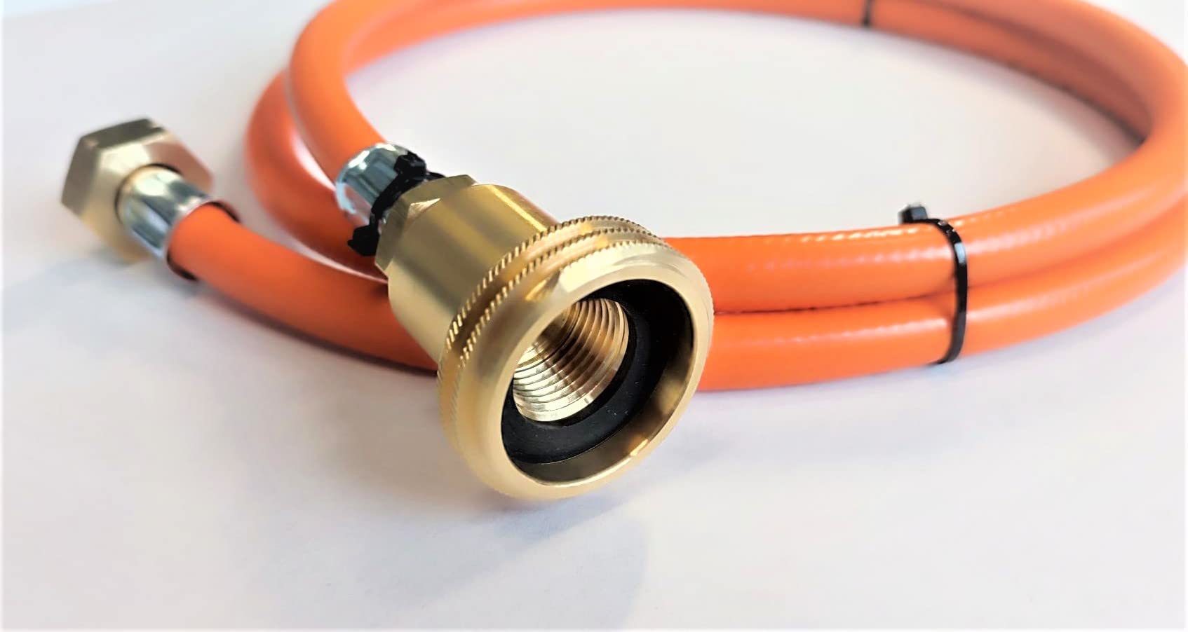 Propan Butan Gasschlauch Tankadapter Acme (Europe) 100cm (1m) | Ø9mm | 21.8" - ACME Fülladapter | Propangasschlauch | LPG Autogas | Euronozzle | Gas Hose für Autogasfahrzeuge, Camping