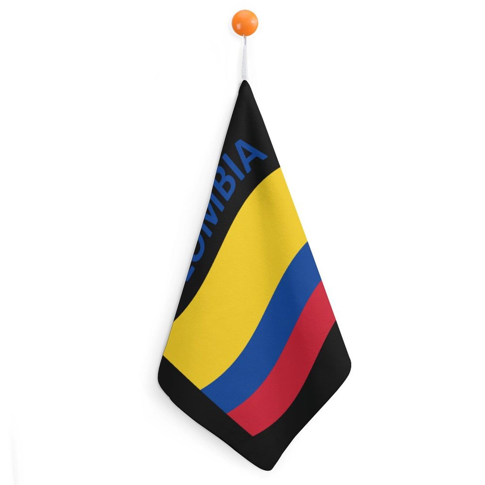 TXFBTRFSA Flag of Colombia Hand Towels with Hanging Loop Kitchen Towel Handkerchiefs Cleaning Cloths