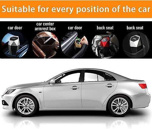 Image of 2PACK Car Trash Can,Mini Car Cup Holder Trash Can,Mini Essential Car Accessories for Interior,Multipurpose Car Organizers and Storage for Car, Home, Office (2Pack Black)