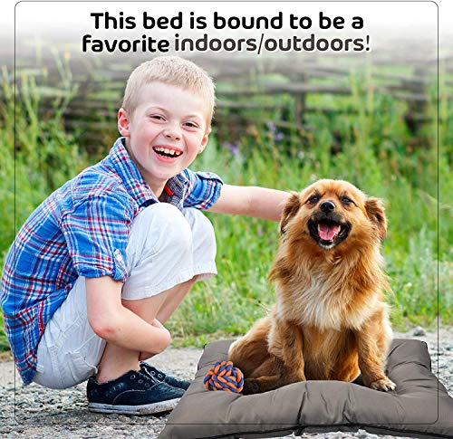 KOZI-PET-Store-Super-Snoozer-Waterproof-Soft-and-Light-DogCat-Mattress-Bed-Grey-Medium