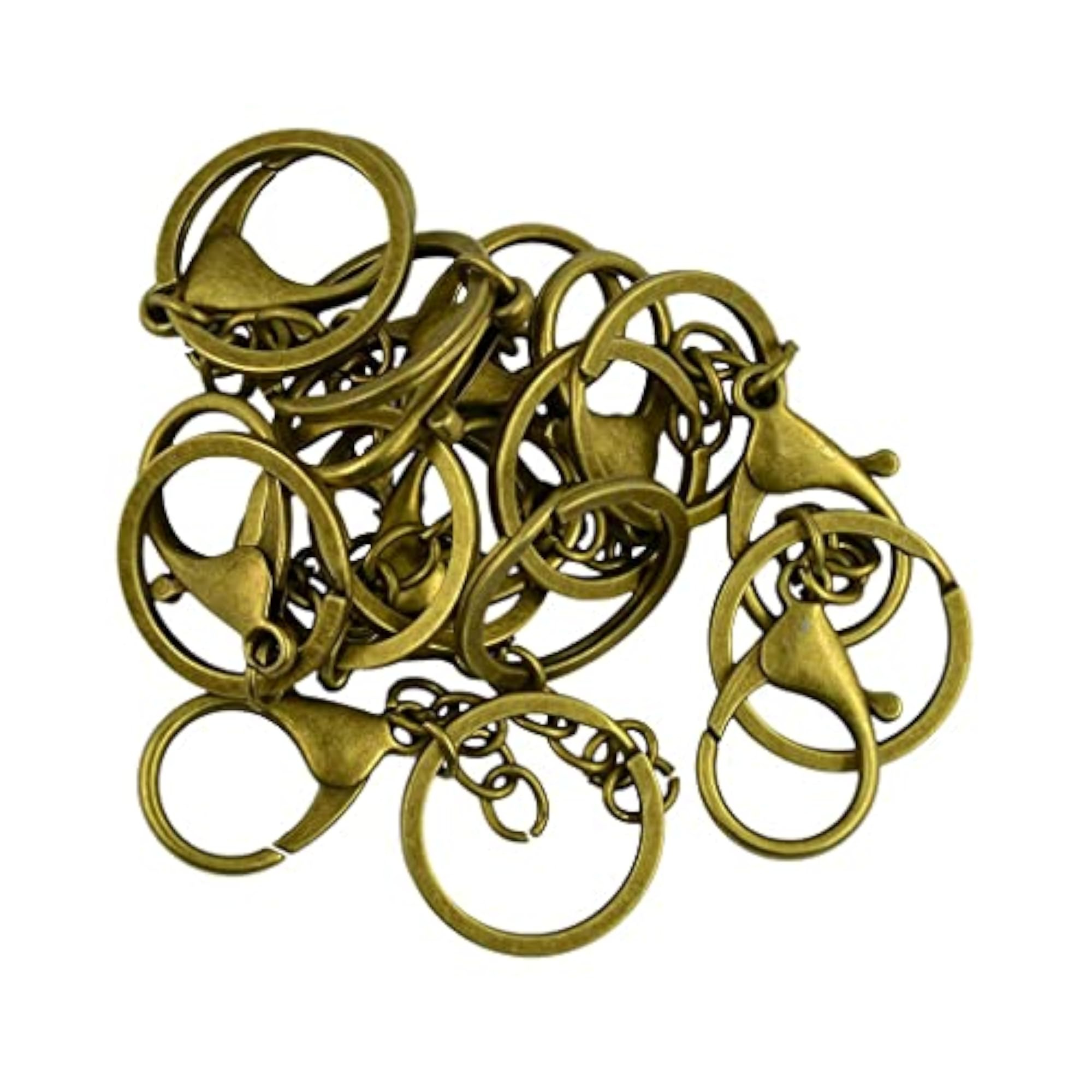 10 Sets Large Lobster Clasp Trigger Clip Key Ring