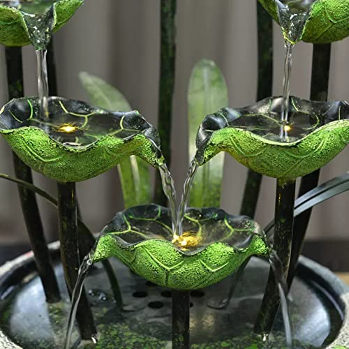 Fuente de mesa de relajación zen que reduce el estrés con su cascada 5