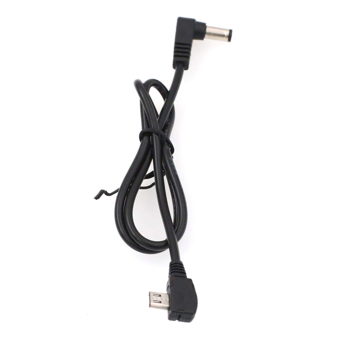 HangTon Nucleus Nano Motor Power Cable 90-Degree Right Angle DC Barrel to Micro USB 12V 50cm for Tilta