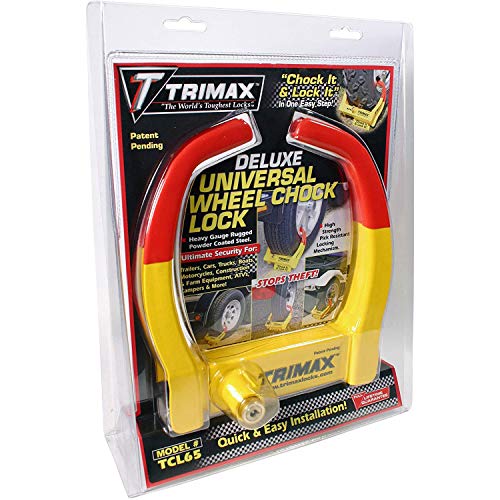 Trimax TCL65 Wheel Chock Lock , Yellow/Red thumb #6