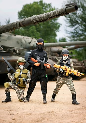 Disfraz Militar Infantil Soldado Negro Talla Large miniatura 4
