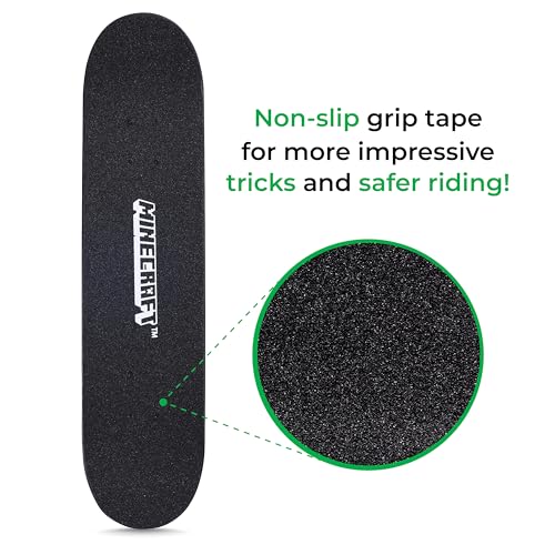 Minecraft - 31" Lenticular Skateboard with Pro Trucks, Full Grip Tape, 9-Ply Maple Deck, Ideal for All Experience Levels - Image 4