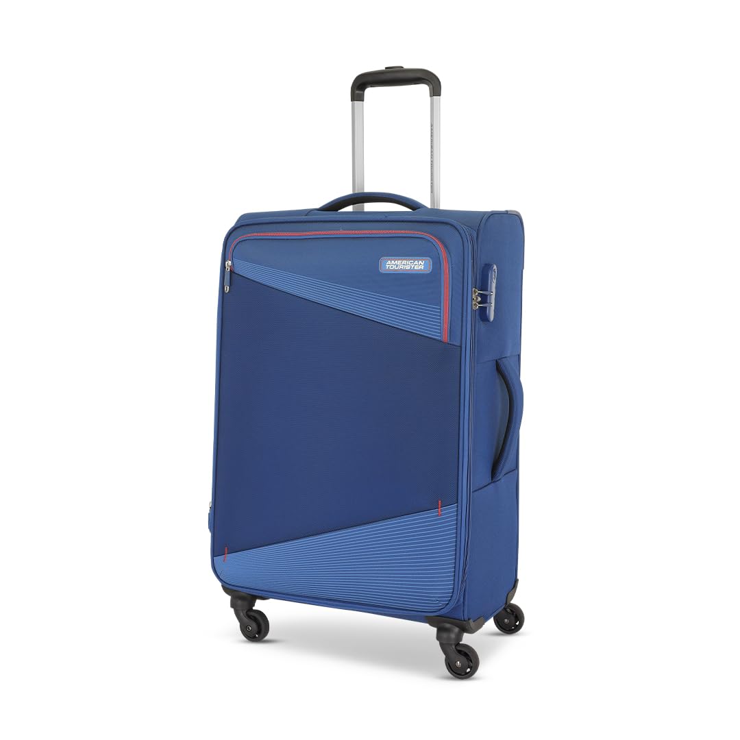 Mystic | Luggage Trolley Bag (83 cm) | 360° 4 Wheel Travel Luggage | 1 Compartments | Soft Luggage Polyester Expandable Suitcase | Combination Lock | 3 Years Warranty | Dutch Blue-image-46