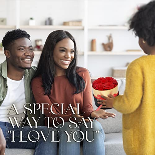 Glamour Boutique ROUND7 7-Piece Forever Flowers In A Box - Preserved Roses, Immortal Roses That Last A Year - Eternal Rose Preserved Flowers For Delivery Prime Mothers Day & Valentines Gift thumb #7