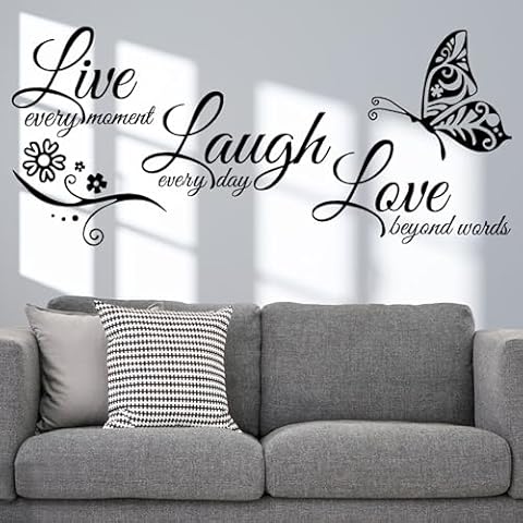 Auliuse Inspirational Butterfly Wall Stickers Cover