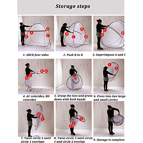 Pop Up Zanzariera da Viaggio Completamente Chiusa