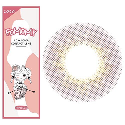 FOMOMY COCO 1day フォモミー ココ 1箱10枚入 カラコン ワンデー カラーコンタクトレンズ 度あり 度なし DIA 14.1mm BC 8.6mm (-6.00, ラベンダー)