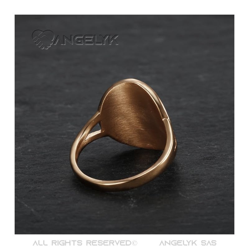 Bague One Penny Elizabeth II en acier rose taille 60