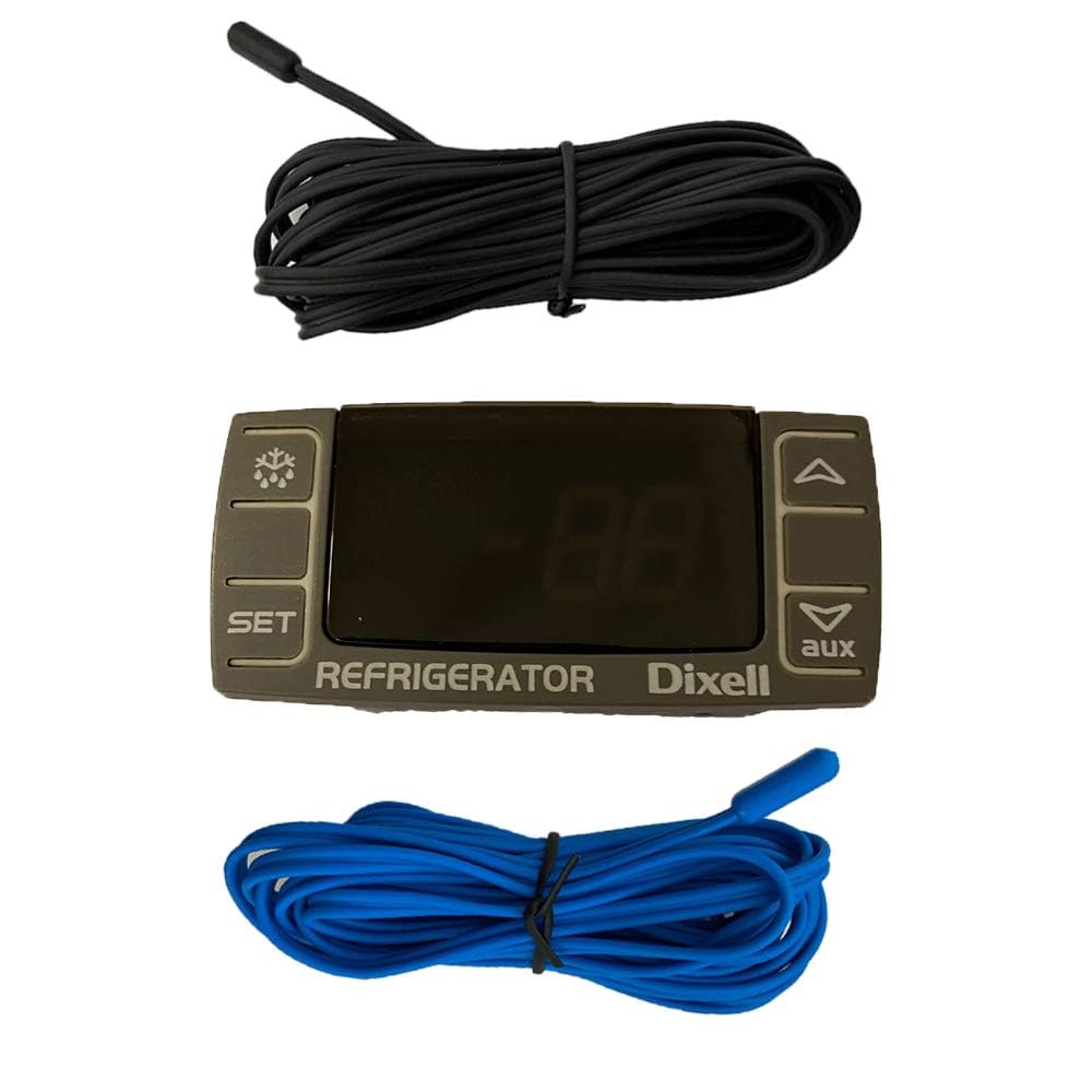 New Dixell Model: XR02CX Digital Temperature Control Panel Thermostat with 2 Temperature Sensor Probes Included / 120v / by Xiltek