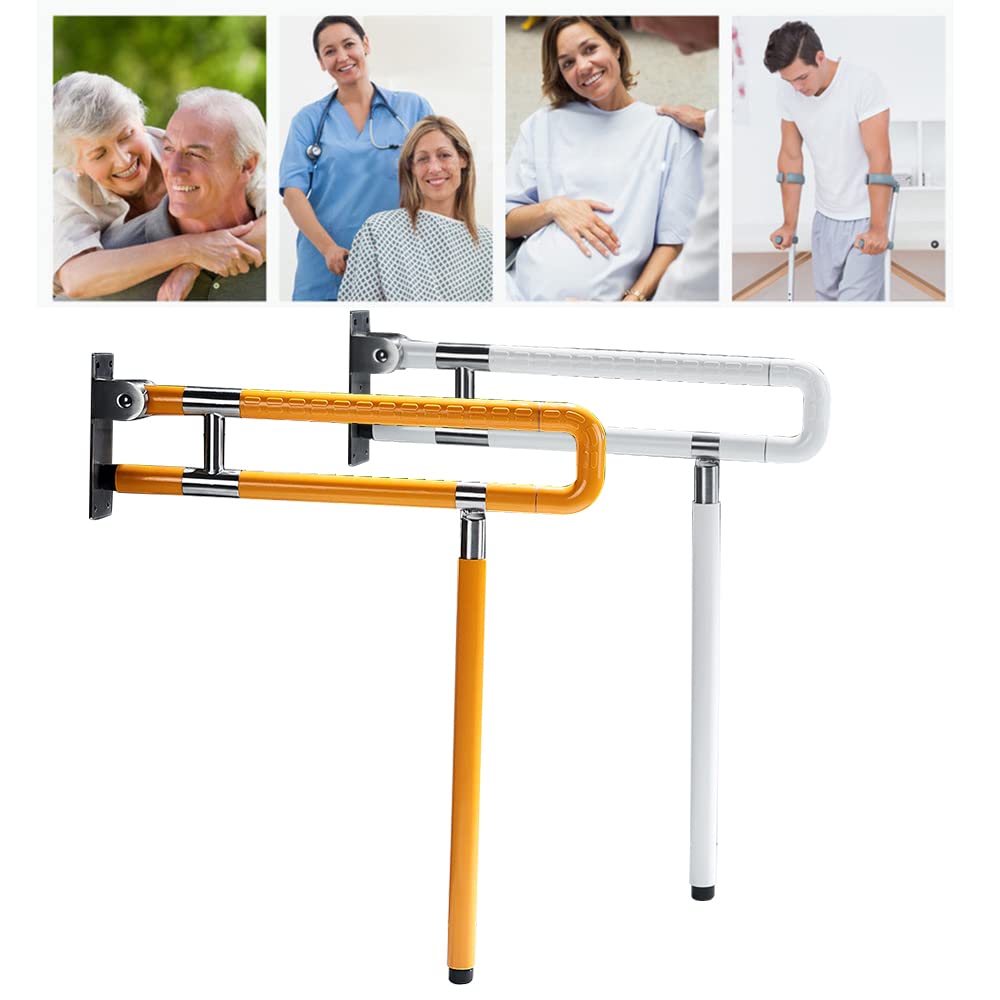 Asidero plegable para inodoro con minusválidos, asidero, plegable para ayudar a levantarse, pasamanos de seguridad