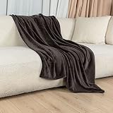MYCRAFT Fleece Throw Blanket for Couch 50"×60" Lightweight Super Soft Cozy Microfiber Flannel Blanke