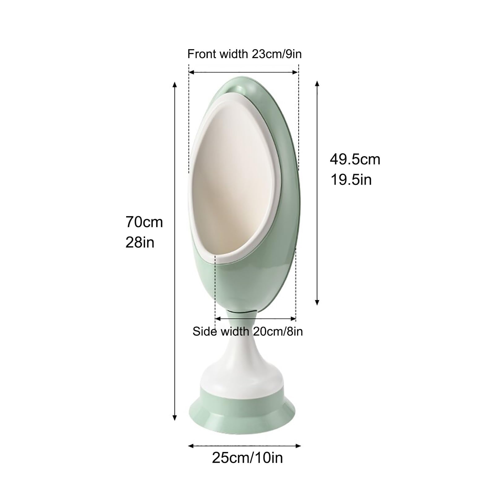 Urinal Sin Agua con Manguera, Desviador de Orina a Prueba de Salpicaduras con Surco de Profundidades, para El Hogar, Baño Exterior, Desviador de Orina, Baño(Green)