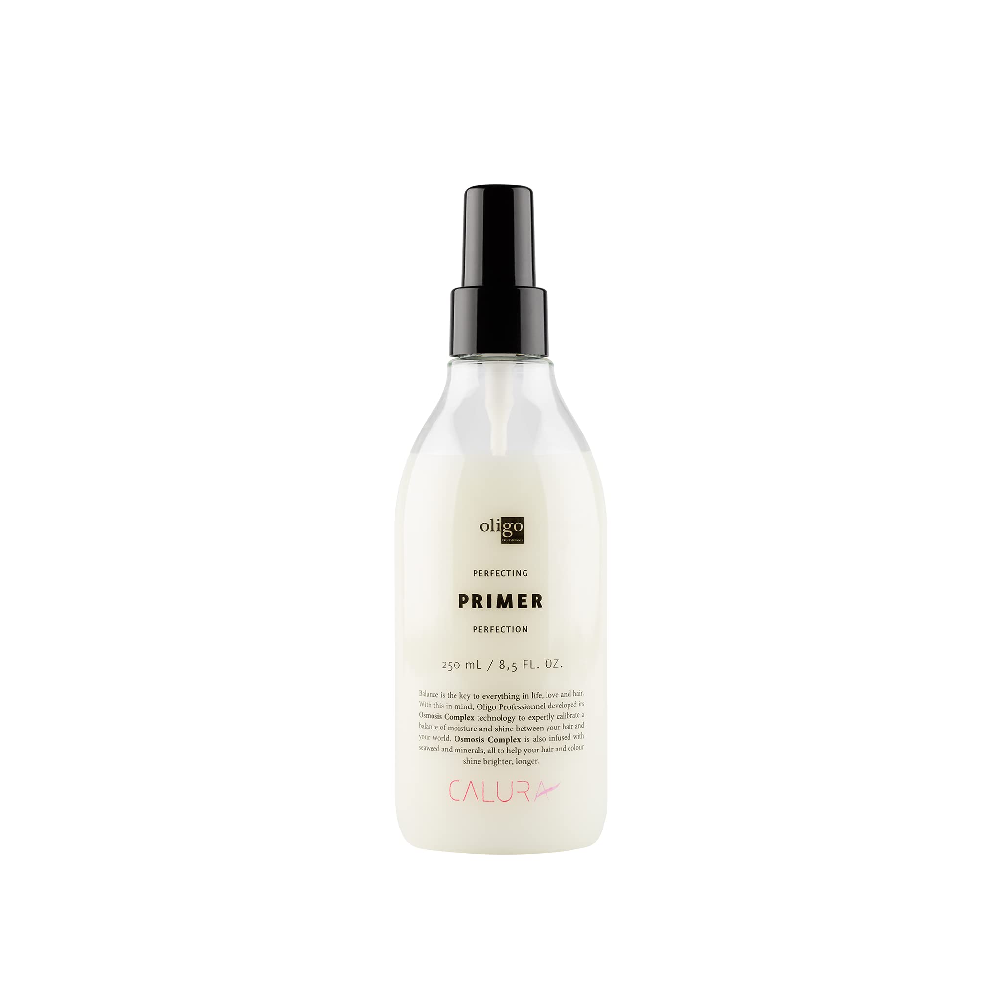 Oligo Professional - Calura Perfecting Primer - Thermal blowout mist - Lighweight - Humidity resistant protection - Increase smoothness and shine - 8.5oz