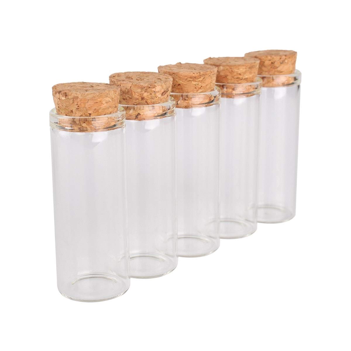 Xianglaa- tubos de ensayo para regalo, 24 piezas de cristal de los frascos botellas de vidrio muy pequeñas y 14 ml 24 * 60mm Tubos de ensayo, con Taponeras los tarros de cristal, for la boda Craft , A