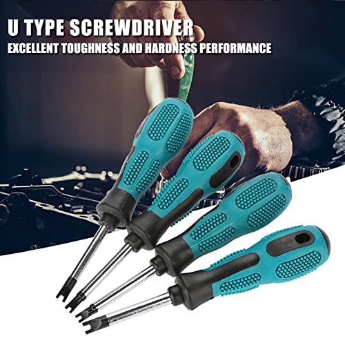 U Type Screwdriver, 4Pcs M1.7/M2.0/M2.3/M2.6 CRV Magnetic Screwdriver Set Multifunctional Hand Tool Screwdriver with Magnetic Tip - Image 4