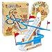 FortiTrust Roller Coaster Toys for Toddlers, Climbing Stairs Slide Toy Set with Flashing Lights & Music On/Off Button, Birthday Capybara Gifts for Boys Girls Kids