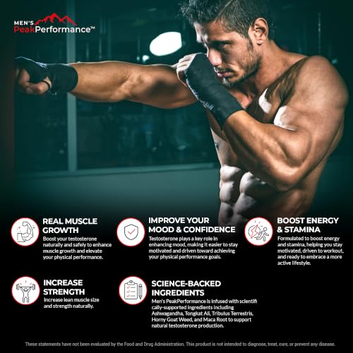 Masculinity Maximiser Supplement for Men – Energy, Endurance & Stamina Support for Improved Performance with Horny Goat Weed, Ashwagandha, Tongkat Ali & Maca – 10 Capsules - Image 5