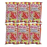 Oishi Prawn Crackers 60g (Pack of 10) Regular