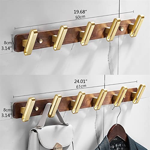Percheros Para Colgar Abrigos Wooden Wall Hangers Metal Hooks Coat Hooks Indoor Coat Hooks Durable Hooks Storage Racks Space Saving Clothes Hangers Perchero Para Colgar Bolsas(S) - Image 4