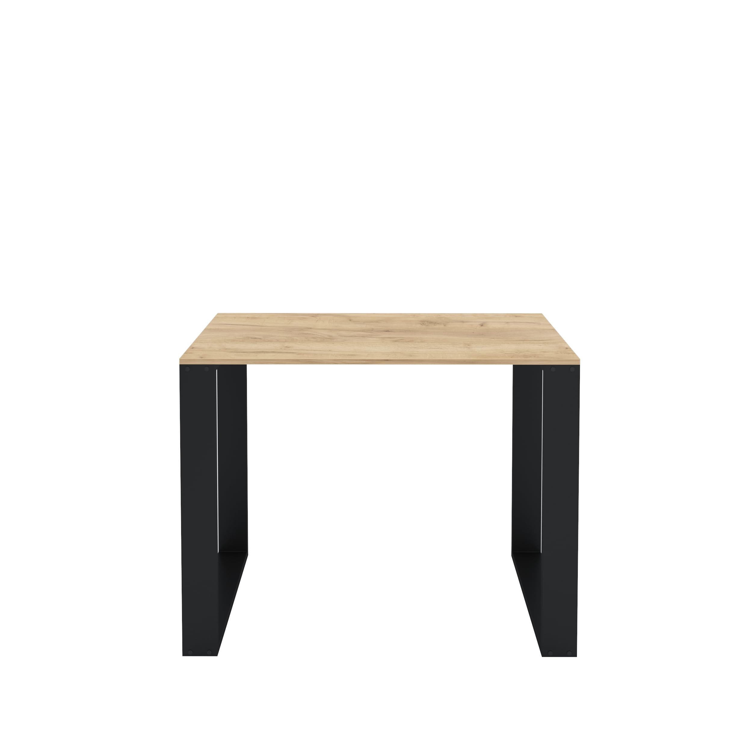 AKKE Table à Manger Table de Cuisine Artisanat doré 110x65cm