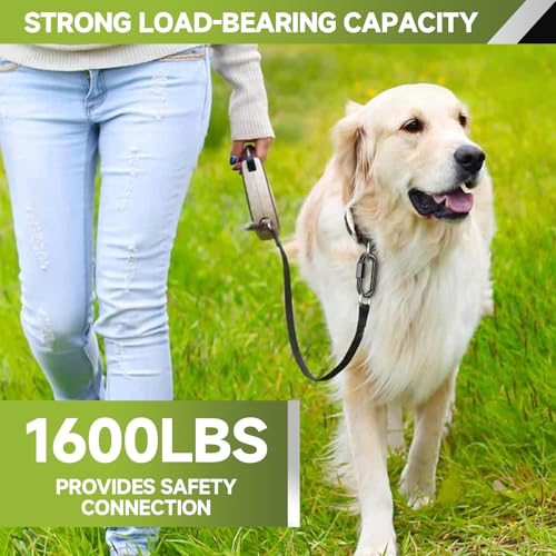 12Pcs 3” Quick Link Chain Connector, 1600lbs Capacity M8 Heavy Duty High Strength Giant Carabiners for Swing, Camping, Pet Leash, Fishing