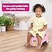 Bright Starts Disney Princess Full Comfort Potty Training Toilet, Easy Clean Removable Bowl, Splash Guard, High Back for Comfort & Stability, Toddlers up to 50 lbs