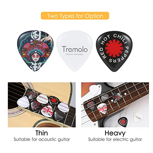 SHUIYUE 3 pièces de Choix de Guitare Accessoires d’instruments de Musique pour Guitare électrique Basse (Lourde… - Les Beatles, Paul McCartney, John Lennon, RIngo Starr, George Harrison SHUIYUE 3 pièces de Choix de Guitare Accessoires d'instruments de Musique pour Guitare électrique Basse (Lourde… – Image 4