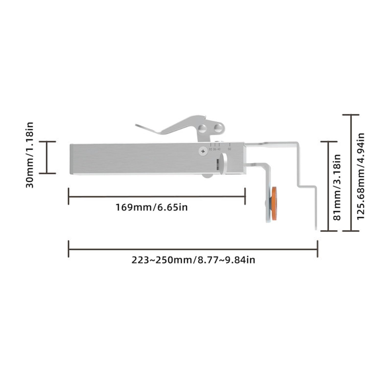 Morsetto di Fissaggio per Cassetti Regolabile, Larghezza Regolabile 21 a 50 Mm, Clip per Cassetti in Acciaio Inossidabile per Installazione di Mobili, Morsetti per